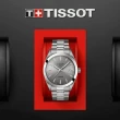 【TISSOT 天梭 官方授權】GENTLEMAN系列 低敏輕巧 鈦金屬 紳士腕錶 / 40mm 母親節 禮物(T1274104408100)