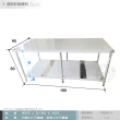 【Abis】客製商品-豪華升級版90x180CM二層圓角430不鏽鋼桌/料理桌/工作桌/工作台/流理台(3尺X6尺)