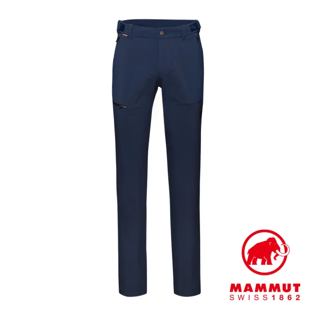 【Mammut 長毛象】Runbold Pants Men 耐磨彈性機能長褲 海洋藍 男款 #1022-01670