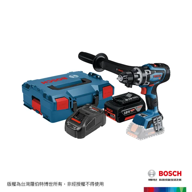 【BOSCH 博世】BITURBO 雙渦輪免碳刷電鑽/起子機 GSR 18V-150 C(6.0Ahx1)