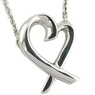 【Tiffany&Co. 蒂芙尼】台灣現貨-經典Loving heart 925純銀墜飾項鏈