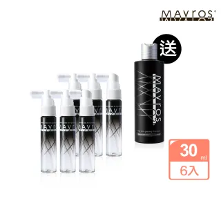 【MAVROS 烏麗絲】激黑精萃露30mlx6入(3盒)+送洗髮精300ml(非染劑、激黑抗白、90天激黑深亮Plus)