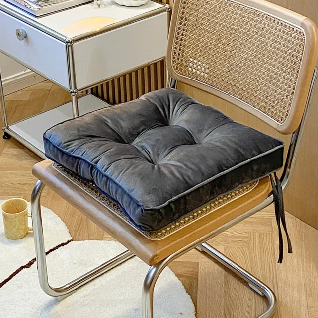 【Mega】加厚天鵝絲絨高彈方型坐墊 和室坐墊 椅墊(沙發墊)