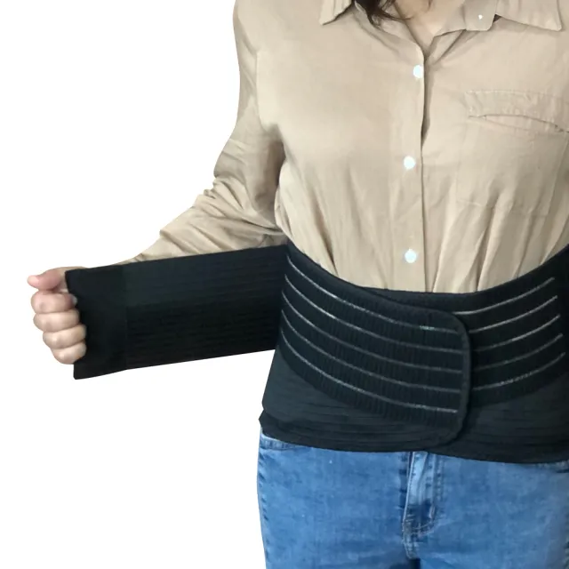 【Qi Mei 齊美】台灣製 雙層挺立美體護腰帶1件組(交叉加壓 保暖 護腰)