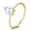 【ANGEL】韓版超仙氣質簡約玻璃珍珠戒指