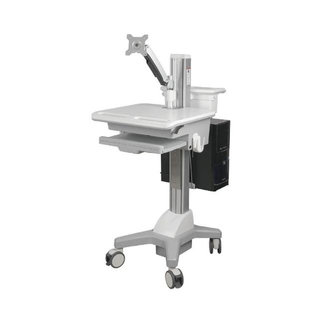 ErgoGrade EGCNR02 ErgoGrade EGCNR02 移動式螢幕支架,專為20吋以下至27吋顯示器設計,提供靈活調整與穩定支撐。產地臺灣,享有3年保固保障。顏色白色系,材質採用鋼/鋁合金/塑膠,VESA安裝孔位相容100x100 / 75x75 mm。螢幕載重2~8kg,桌面載重≤7.5kg,包裝尺寸1420 x 715 x 260 mm(長*寬*高)。適合辦公與居家使用,提升工作效率與舒適度。