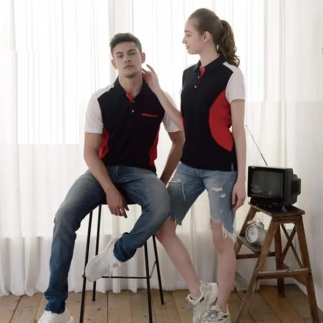 【Per GIBO】女短網眼POLO衫(PK212993丈青/紅)