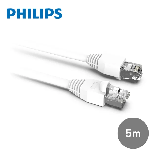 【Philips 飛利浦】Cat 6☆ 5M☆10GPS 高速傳輸 網路線(SWN2208G/10)