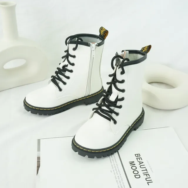 【Material瑪特麗歐】童靴 兒童靴 馬丁靴  時尚兒童馬丁中筒靴 MA女鞋 T31463(中筒靴)