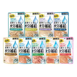 【Aixia 愛喜雅】日本製健康罐水份補給貓餐包40g*24包(貓罐/貓副食罐 全齡貓)
