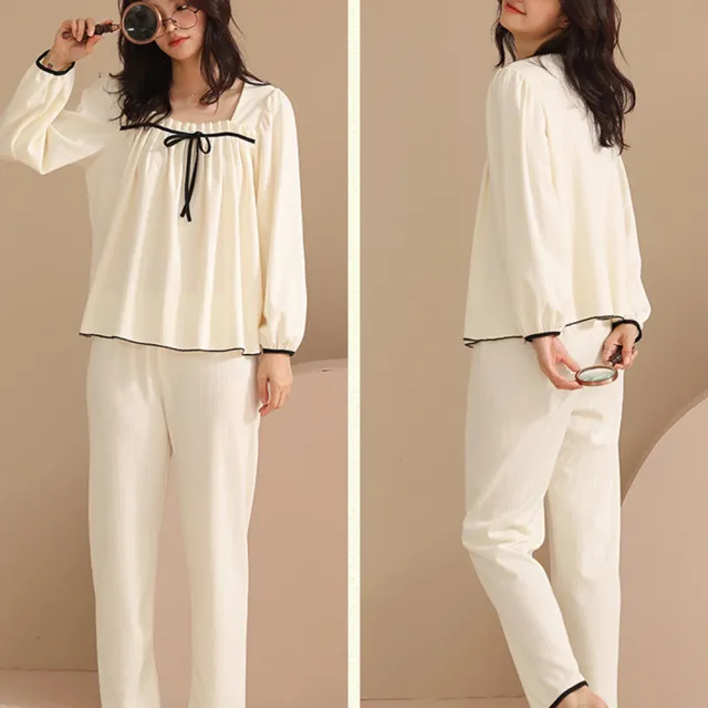 【Amhome】英式公主風ins家居服2件式套裝#111464現貨+預購(2色)