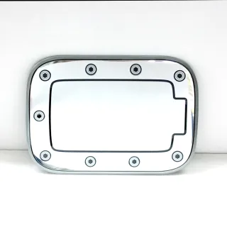 【IDFR】超質感 油箱蓋鋁片飾貼 方形18*12.8 cm(油蓋貼 油箱外蓋貼 加油蓋鋁片貼)