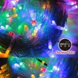 【摩達客】100燈LED燈串聖誕燈樹燈串/彩色光透明線(附IC控制器/高亮度省電)