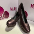 【MMHH】高級真皮 舒適好穿 好走輕彈 顯瘦娃娃鞋 - 紫紅色(平底鞋)