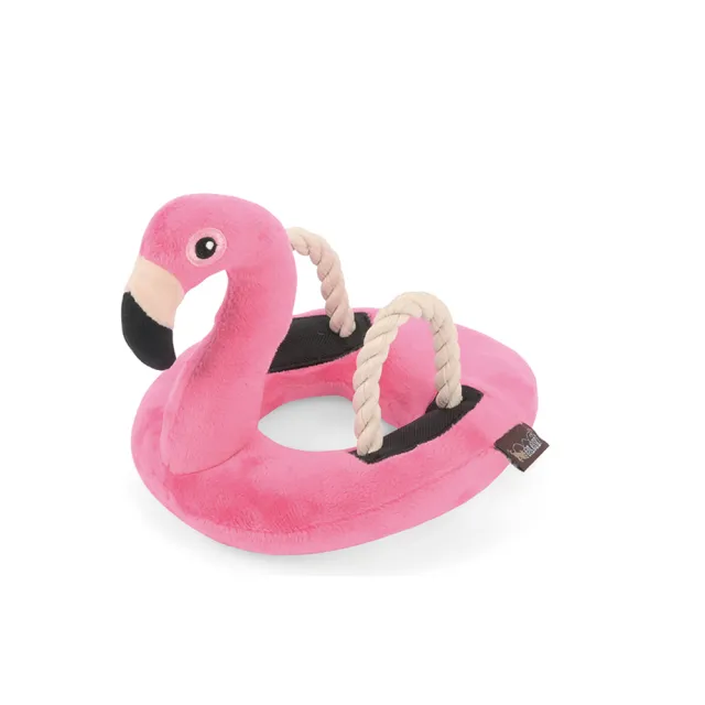 【P.L.A.Y.】熱帶天堂 火烈鳥泳圈 狗玩具 發聲 寵物玩具