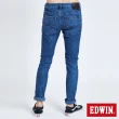 【EDWIN】男裝 加大碼-EJ9超彈低腰超窄管牛仔褲(石洗藍)