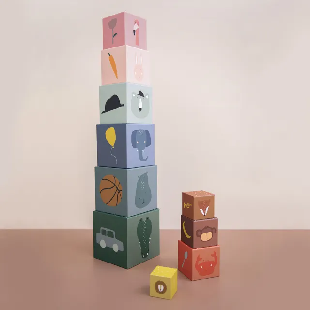 【Trixie 比利時】厚紙遊戲-疊疊樂方塊盒