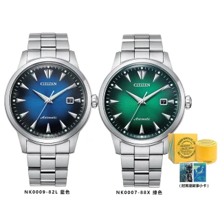 【CITIZEN 星辰】機械錶Mechanical黑潮在現第二代機械錶41mm(NK0009-82L藍色)