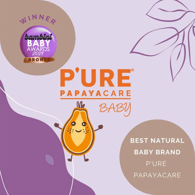 【澳洲 Pure Papayacare-即期品】木瓜嬰兒油含金盞花 2024年10月到期(2入組 125ml/瓶)