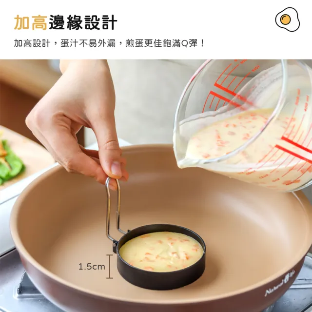 【小茉廚房】圓形煎蛋模具 煎蛋器(直徑7.5cm)