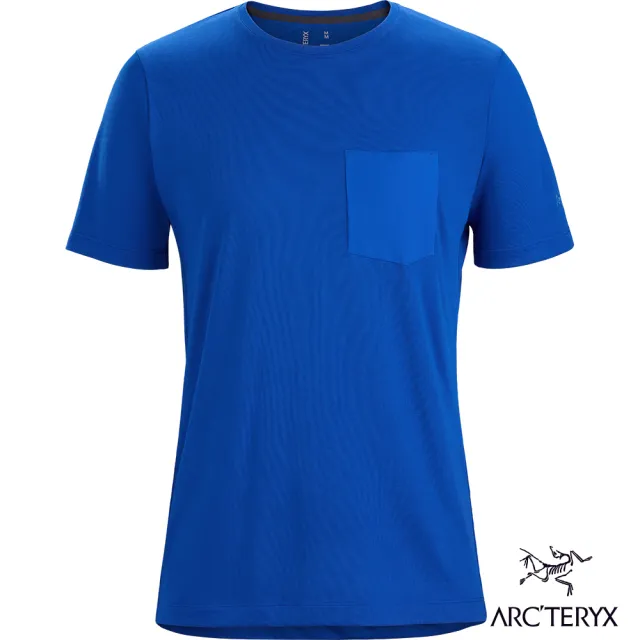 【Arcteryx 始祖鳥】男 Eris 有機棉 短袖 T恤(生命藍)