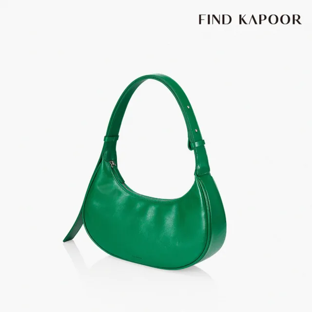 【FIND KAPOOR 官方直營】PENNY 32 褶紋系列 彎月肩背包- 綠色