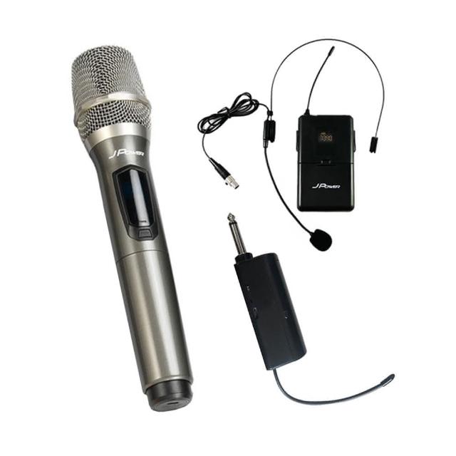 【J-POWER 杰強】震天雷 UHF 單機充電型無線麥克風(JP-UHF-888 功能型)
