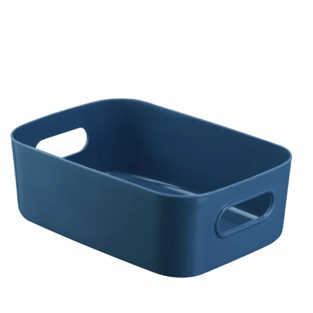 【WE CHAMP】莫蘭迪色可提式收納盒-小-2入(收納籃 收納箱 無印收納盒 小物收納)