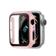 【OMG】Apple Watch Series 7 殼膜一體保護套 鋼化膜手錶保護殼 41mm/45mm(殼膜一體 薄似裸機)