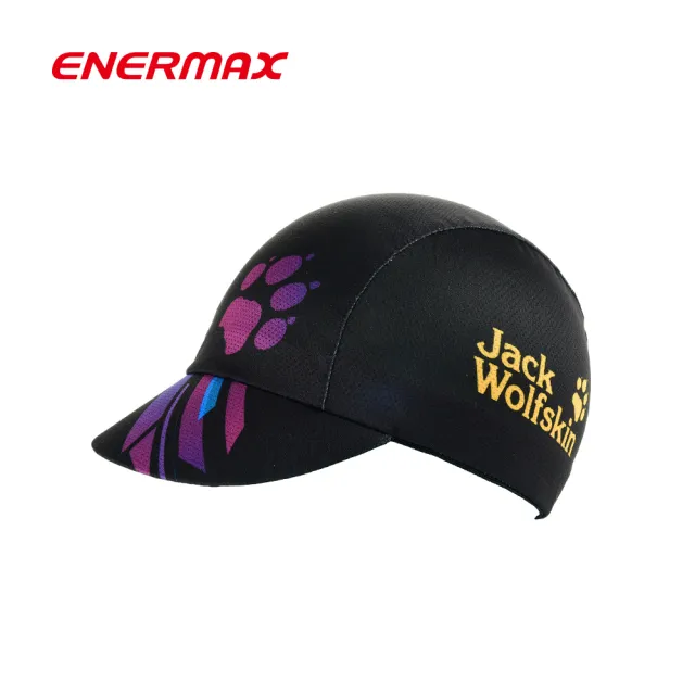 【ENERMAX 安耐美】吸濕排汗單車小帽Jack Wolfskin聯名款(單車小帽 慢跑、馬拉松、健行、日常休閒也適用)