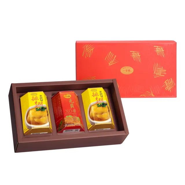 【一吉膳】繽紛  -金山勾排翅260g*2入+元貝XO醬260g*1入(魚翅)