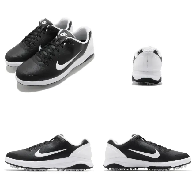 【NIKE 耐吉】高爾夫球鞋 Infinity Golf 寬楦 男鞋 避震 包覆 皮革 高球 運動鞋 黑 白(CT0535-001)
