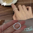 【伊飾童話】浮華風格＊不規則珍珠伸縮彈性戒指