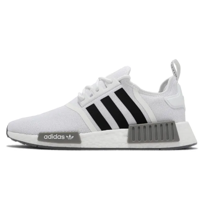 【adidas 愛迪達】休閒鞋 NMD_R1 Primeblue 男女鞋 愛迪達 襪套 Boost避震 舒適 情侶 白 黑(GZ9261)