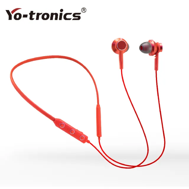 【Yo-tronics】磁吸防掉入耳式藍芽5.0無線耳機 紅色 NCC認證(YTH-WB1 RD)