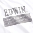 【EDWIN】男裝 人氣復刻斜紋經典LOGO短袖T恤(白色)