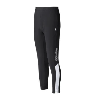 【K-SWISS】吸排運動長褲 Stretch Panel Pants-男-黑(106130-008)