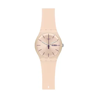 【SWATCH】New Gent 原創系列手錶ROSE REBEL玫瑰 男錶 女錶 瑞士錶 錶(41mm)