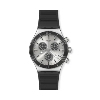 【SWATCH】Irony 金屬Chrono系列手錶SWATCH GREAT OUTDOOR 瑞士錶 錶 三眼 計時碼錶(43mm)