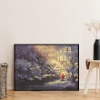 【菠蘿選畫所】聖誕老人 • 星光熠熠-50x70cm(冬天/臥房掛畫/交換禮物/複製畫/民宿/北歐/空間/聖誕節掛畫)