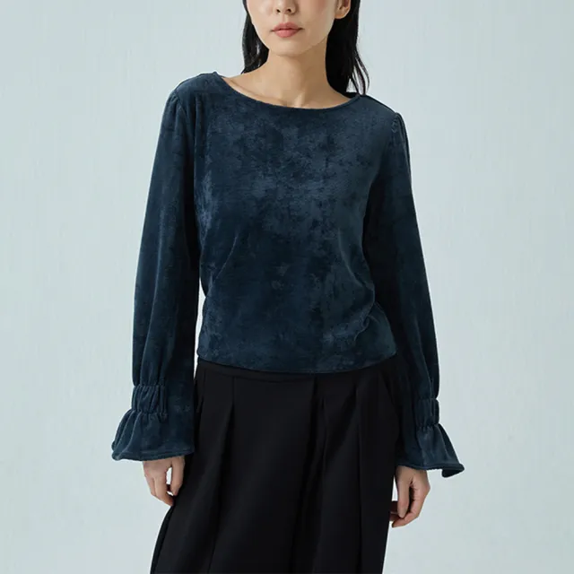 【giordano ladies】22SS-壓褶袖燈芯絨上衣(02351547-66)