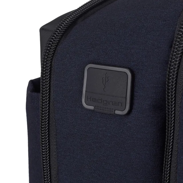 【Hedgren】NEXT商務系列 RFID防盜 15.6吋雙格層 電腦後背包(深藍)