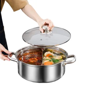 IH兼容角型304鴛鴦鍋(30CM)