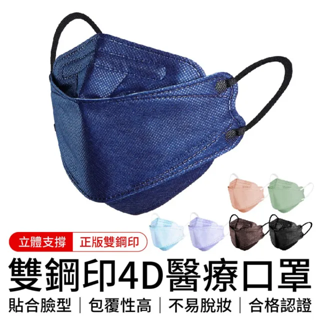 【順易利】「30入」雙鋼印4D醫療口罩(台灣製醫用口罩 立體口罩 魚形口罩  KF94)