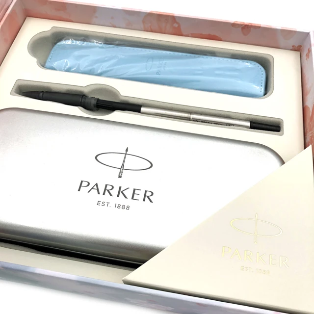 PARKER 派克 新Vector威雅XL 2022限量櫻花藍鋼筆卡水皮套禮盒組