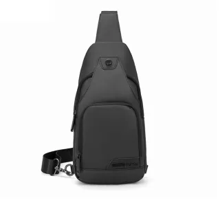 【PUSH!】戶外用品 防水單肩斜背包旅遊包學生包3C小包商務包手機包(胸前防搶包U52)
