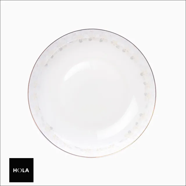 【HOLA】花妍骨瓷湯盤21.5cm