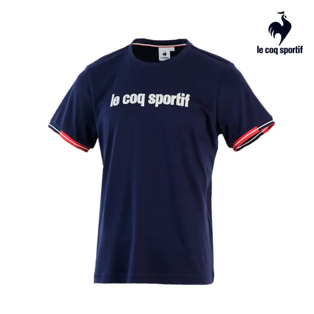 【LE COQ SPORTIF 公雞】瓷柔棉法式經典短袖T恤 中性-3色-LWP23205