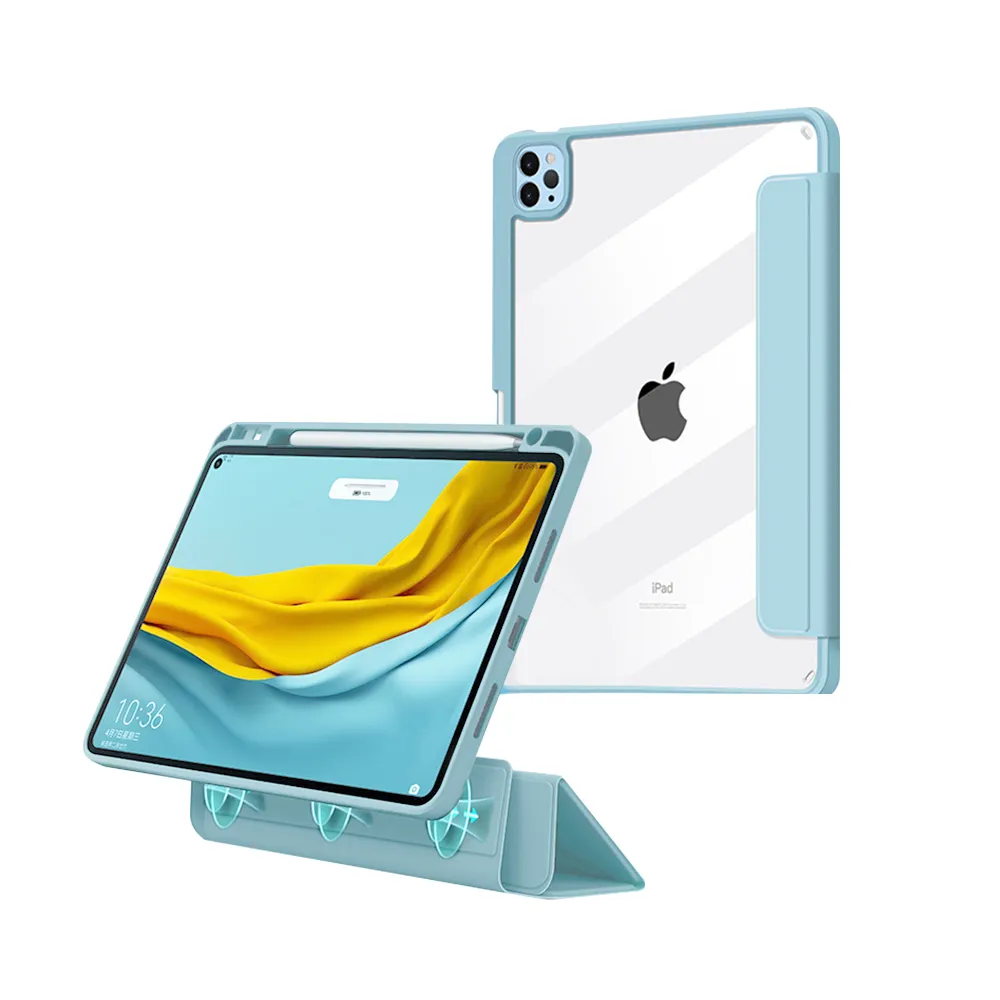 【HH】Apple iPad mini 6 -8.3吋-冰藍-磁吸分離智能休眠平板保護套系列(HPC-MACAIPADMI6-B)