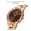 【Daniel Wellington】DW 手錶  Iconic Link Amber  28mm/32ｍｍ琥珀棕精鋼錶(DW00100463)